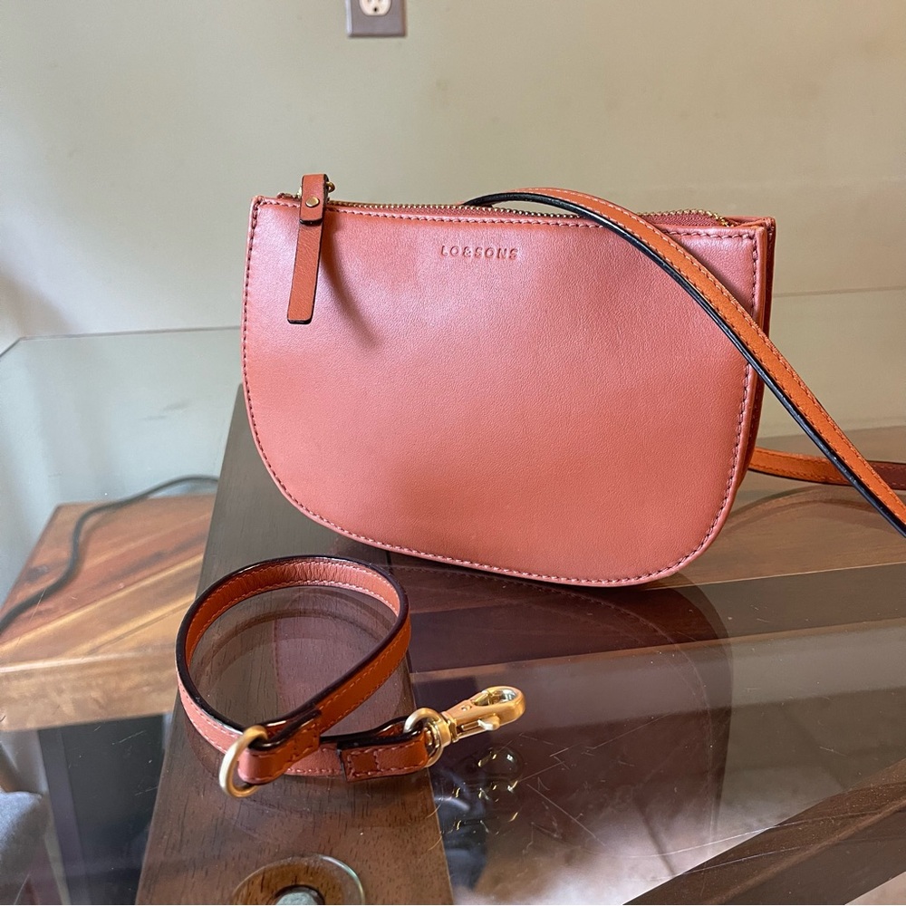 Lo&Sons Waverly 2, small, Sienna Leather and Gold hardware